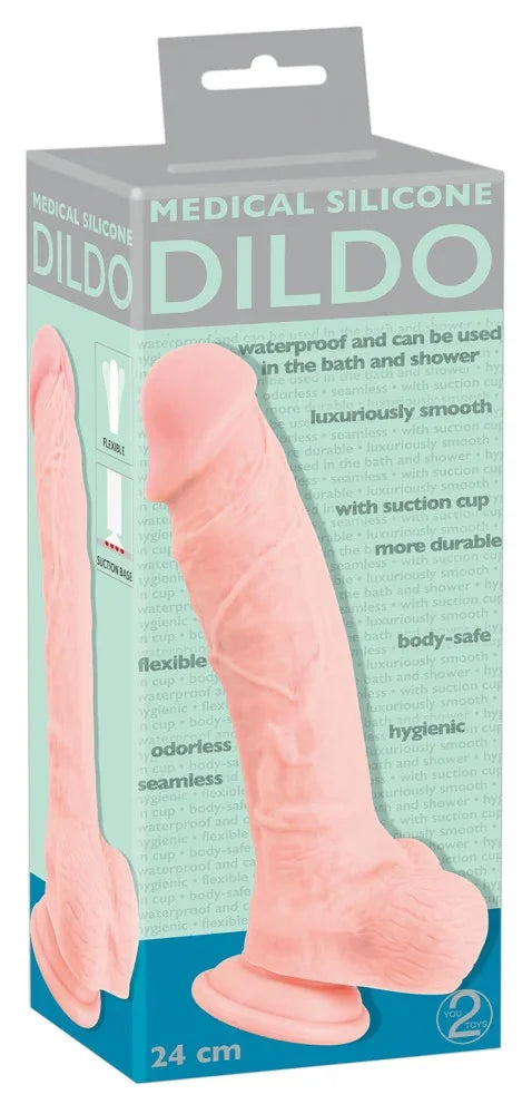 Medical Silicone Dildo - Happytoys Sexshop: Toys for Feeling Happy & Easy 😊 - Discreet geleverd