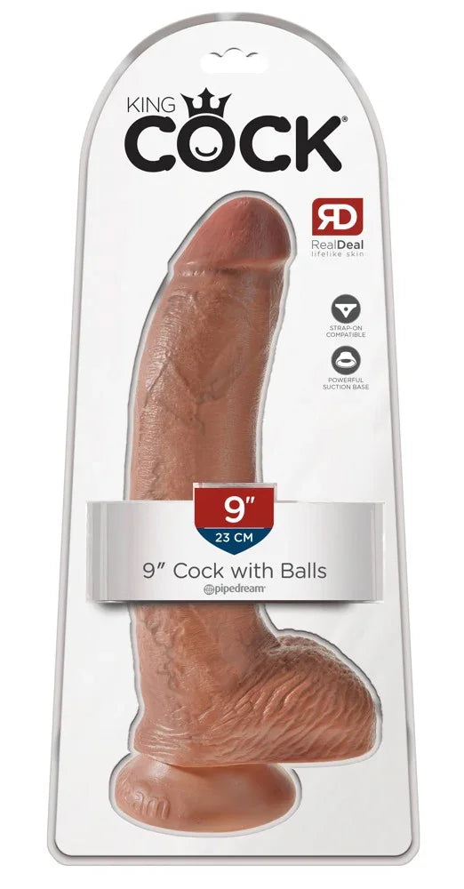Cock 9" with Balls - Happytoys Sexshop: Toys for Feeling Happy & Easy 😊 - Discreet geleverd