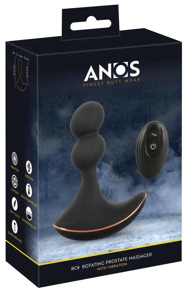 RC Rotating Prostate Massager with Vibration - Happytoys Sexshop: Toys for Feeling Happy & Easy 😊 - Discreet geleverd