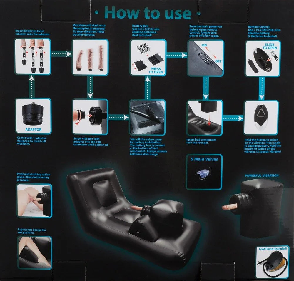 Dark Magic Thrusting Bed sexmachine - Happytoys Sexshop: Toys for Feeling Happy & Easy 😊 - Discreet geleverd