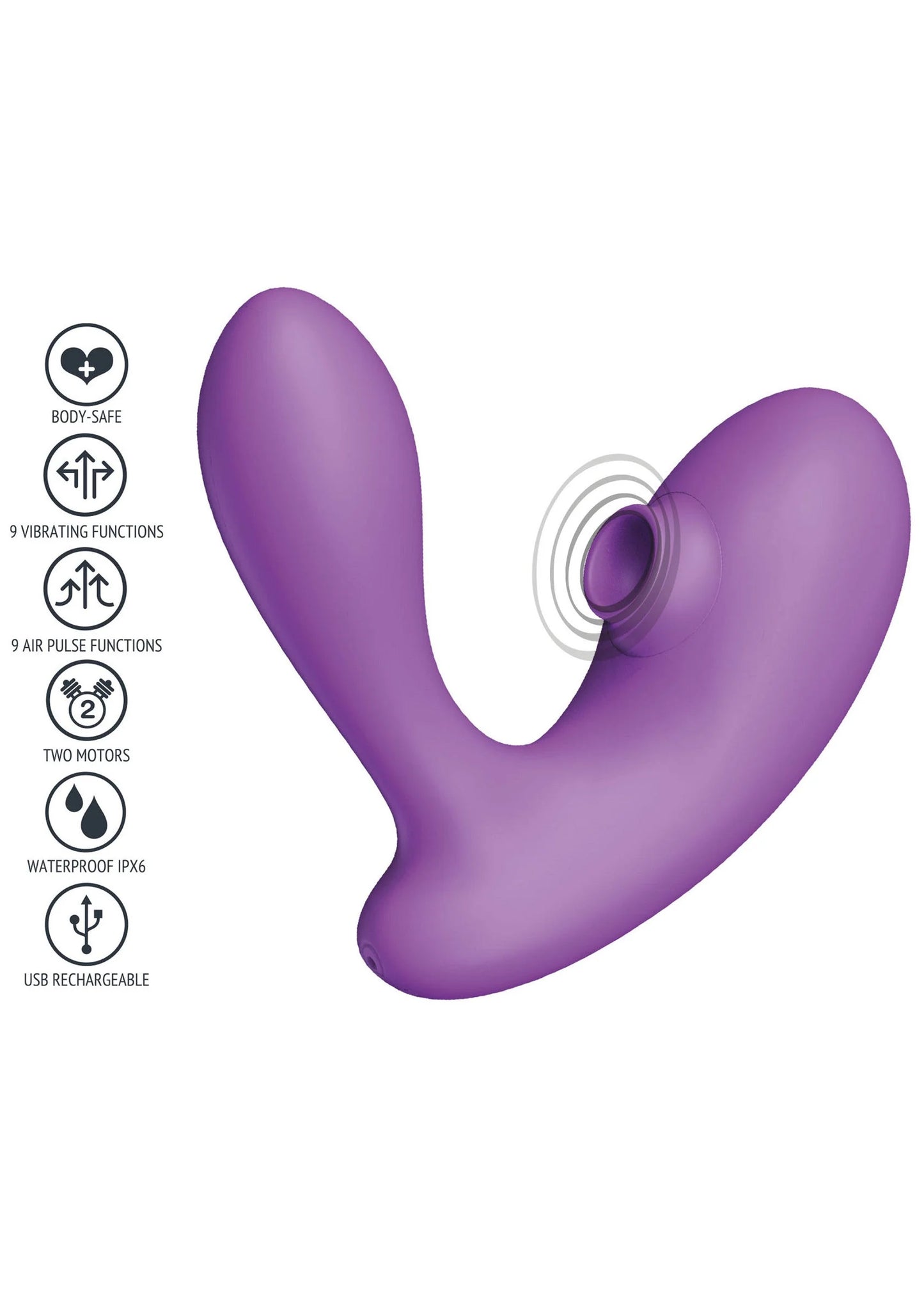 Beste vandaag nog: DuoVibe I Air Vibrator by Xocoon - bij Happytoys Sexshop: liever Happy dan Easy π