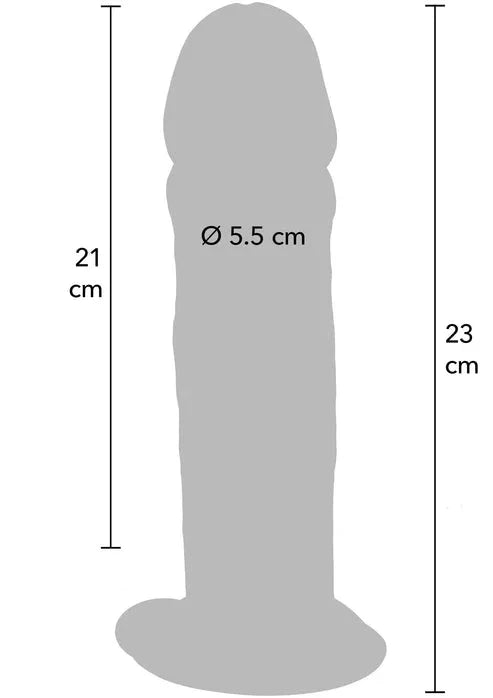 Deluxe Dual Density Thick Dong TPE 23 cm by ToyJoy