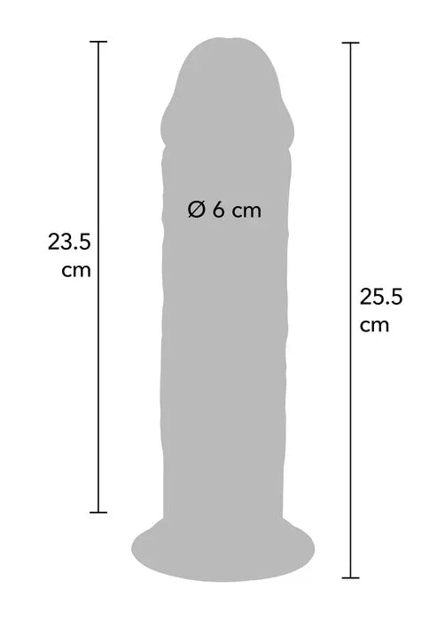 Deluxe Dual Density Thick Dong TPE 25.5 cm by ToyJoy