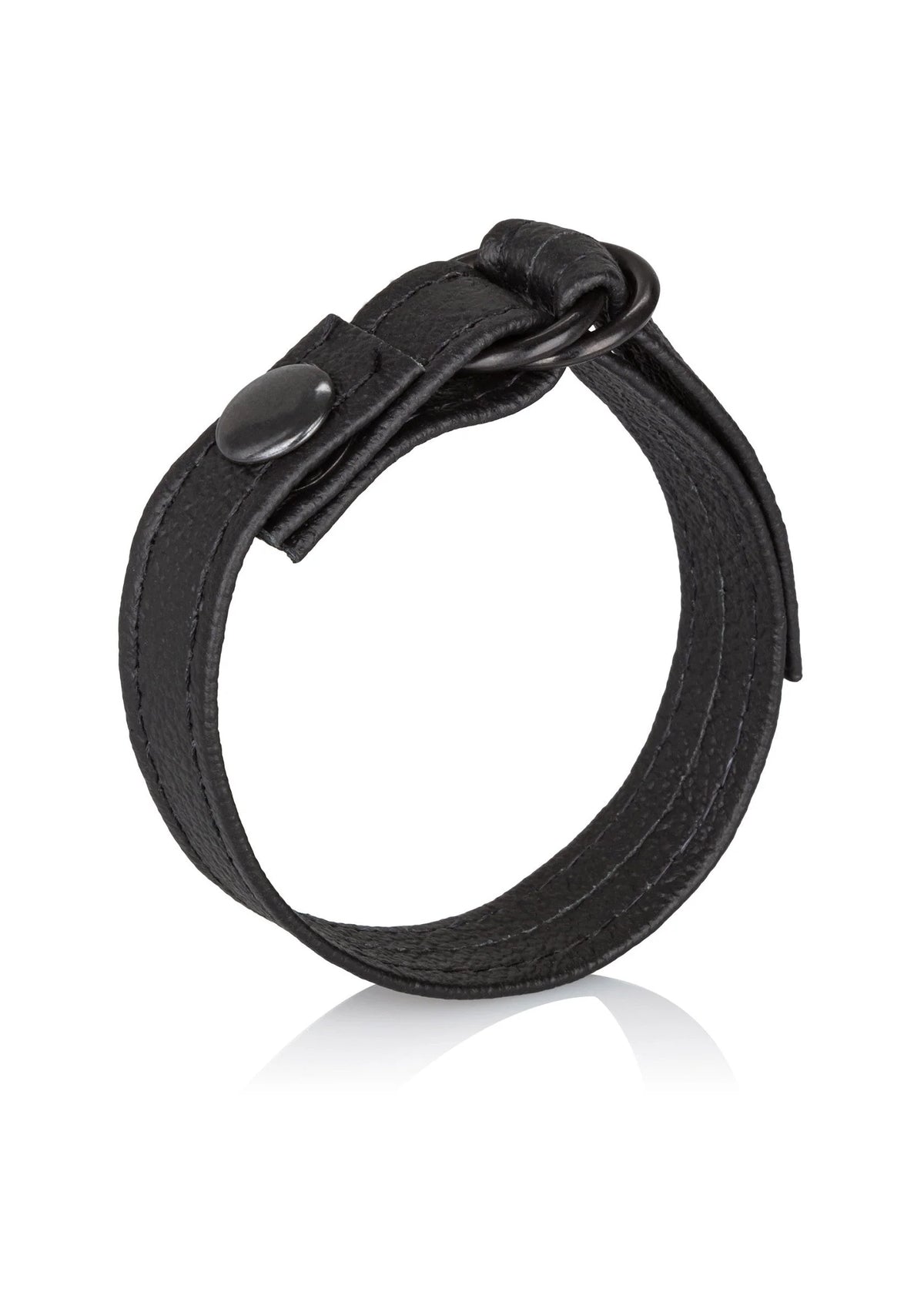 Bestel: Leather Cinch Cockring by CalExotics Rings - cockrings bij Happytoys.nl, happytoys.be, Happytoys.ae: erotische sex webshop | liever Happy dan Easy ⭐⭐⭐⭐⭐ - Default Title - 12711 - BLACK