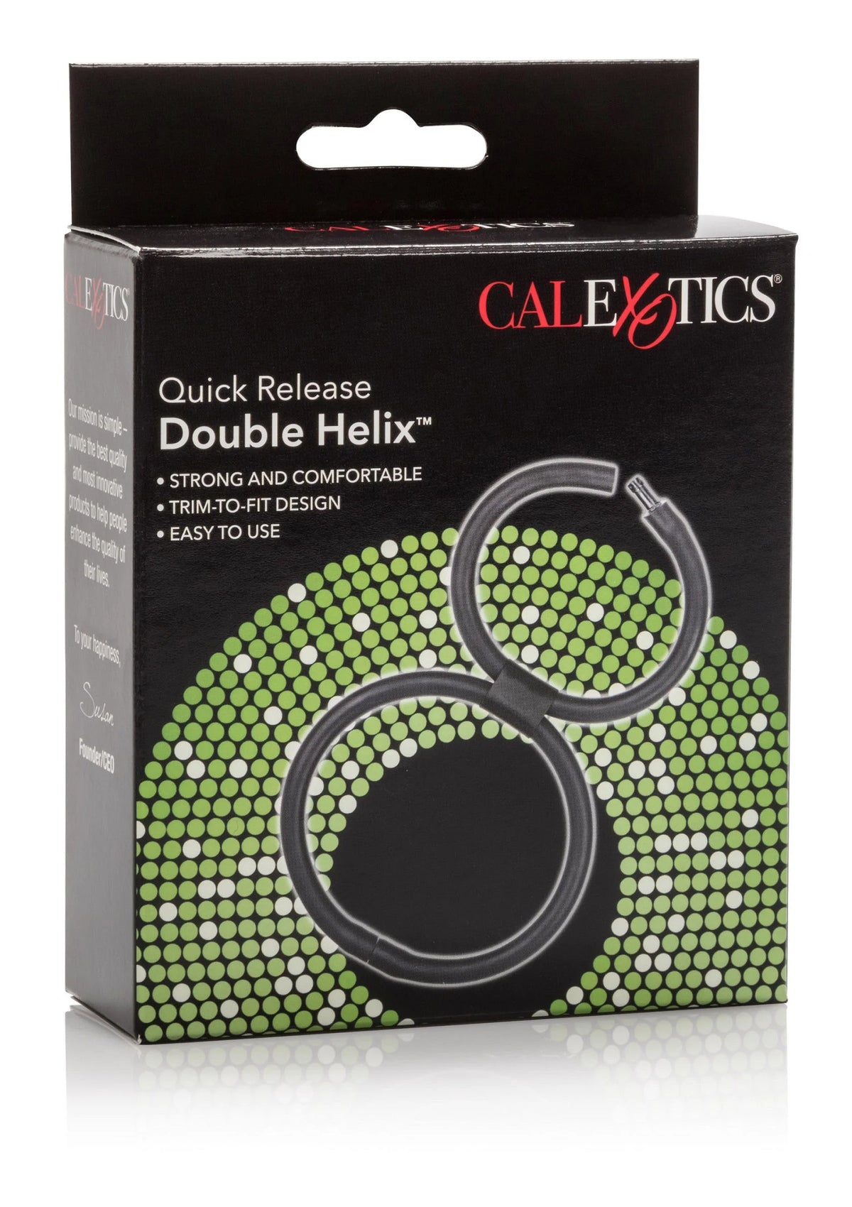 Bestel: Quick Release Double Helix by CalExotics - bij Happytoys: de erotische sex webshop | liever Happy dan Easy ⭐⭐⭐⭐⭐