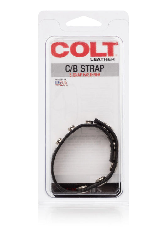 Bestel: COLT Leather C/B Strap 5 - Snap Fastener Cock / Ball ring by CalExotics - bij Happytoys: de erotische sex webshop | liever Happy dan Easy ⭐⭐⭐⭐⭐