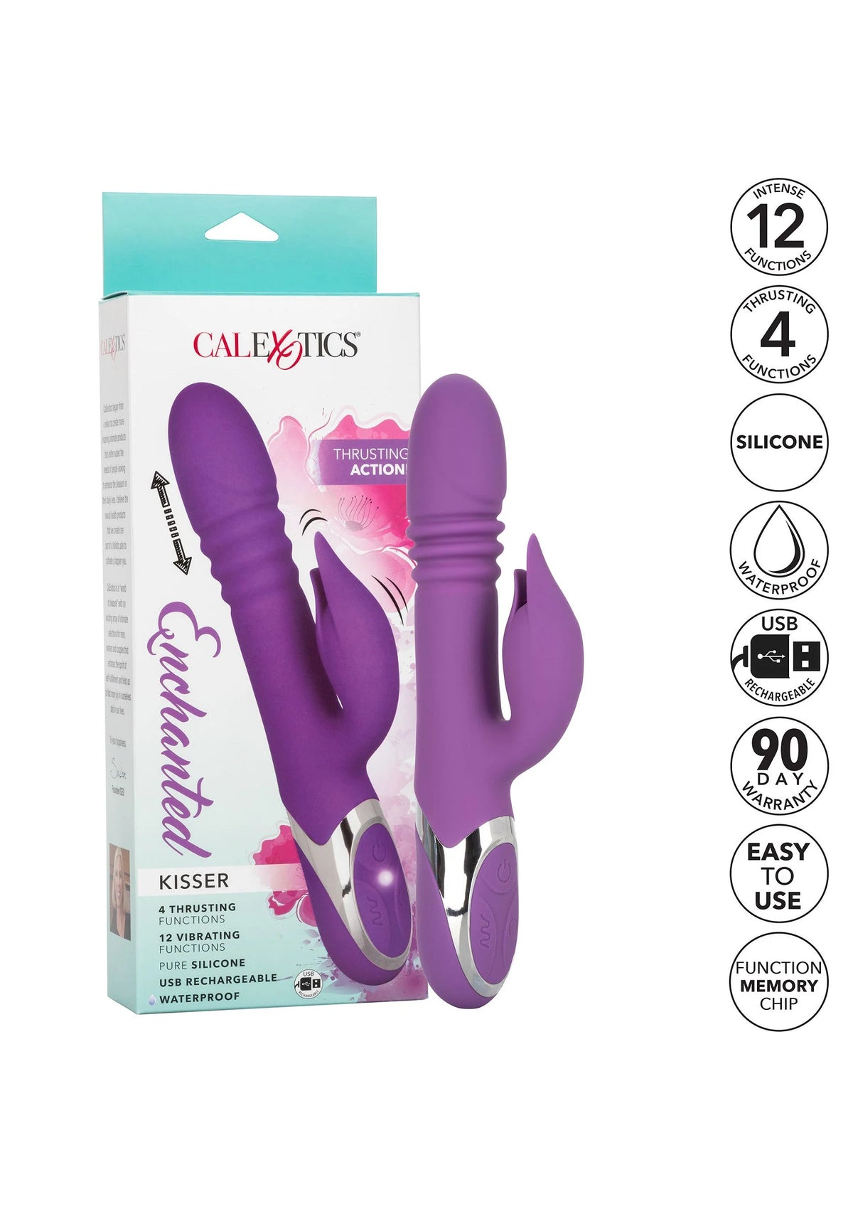 Bestel: Enchanted Kisser Rotating Vibrator by CalExotics - bij Happytoys.nl, happytoys.be, Happytoys.ae: erotische sex webshop | liever Happy dan Easy ⭐⭐⭐⭐⭐