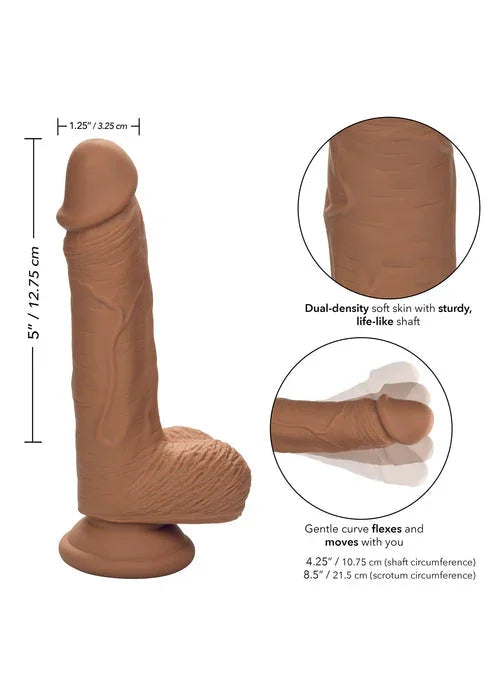 Dual Density Silicone Stud 5 inch by CalExotics - Happytoys Sexshop: Toys for Feeling Happy & Easy 😊 - Discreet geleverd