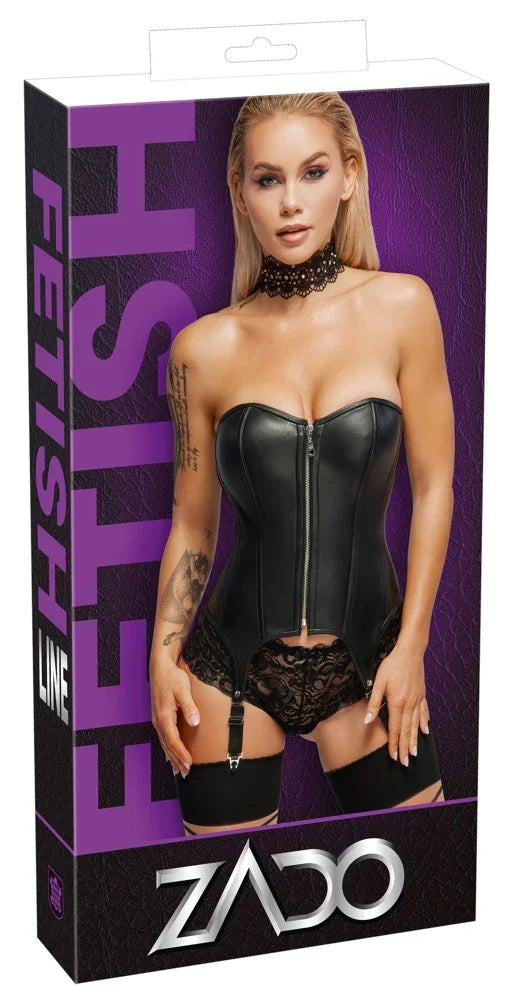 Leather Suspender Corset - Happytoys Sexshop: Toys for Feeling Happy & Easy 😊 - Discreet geleverd