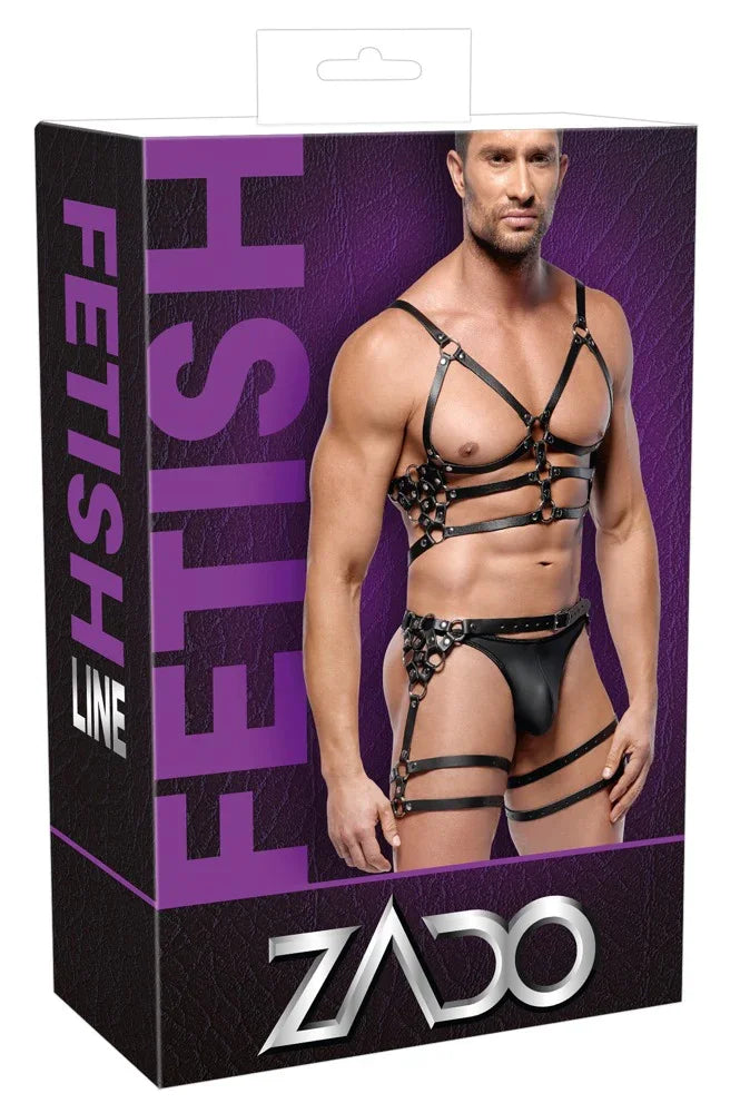 Leather Harness Set - Happytoys Sexshop: Toys for Feeling Happy & Easy 😊 - Discreet geleverd