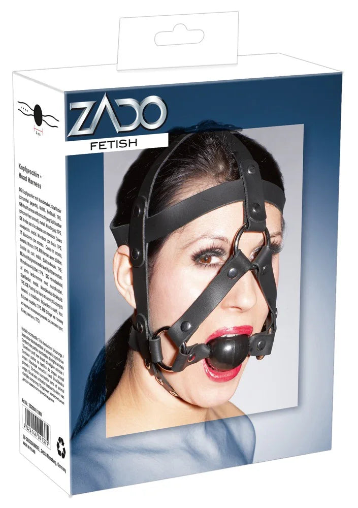 Leather Head Harness - Happytoys Sexshop: Toys for Feeling Happy & Easy 😊 - Discreet geleverd