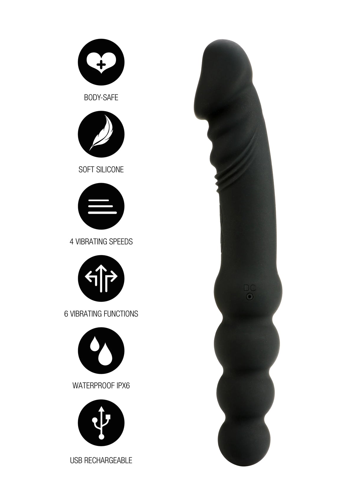 Bestel: Dual Sided Anal Vibrator by Hidden Desire - bij Happytoys: de erotische sex webshop | liever Happy dan Easy ⭐⭐⭐⭐⭐