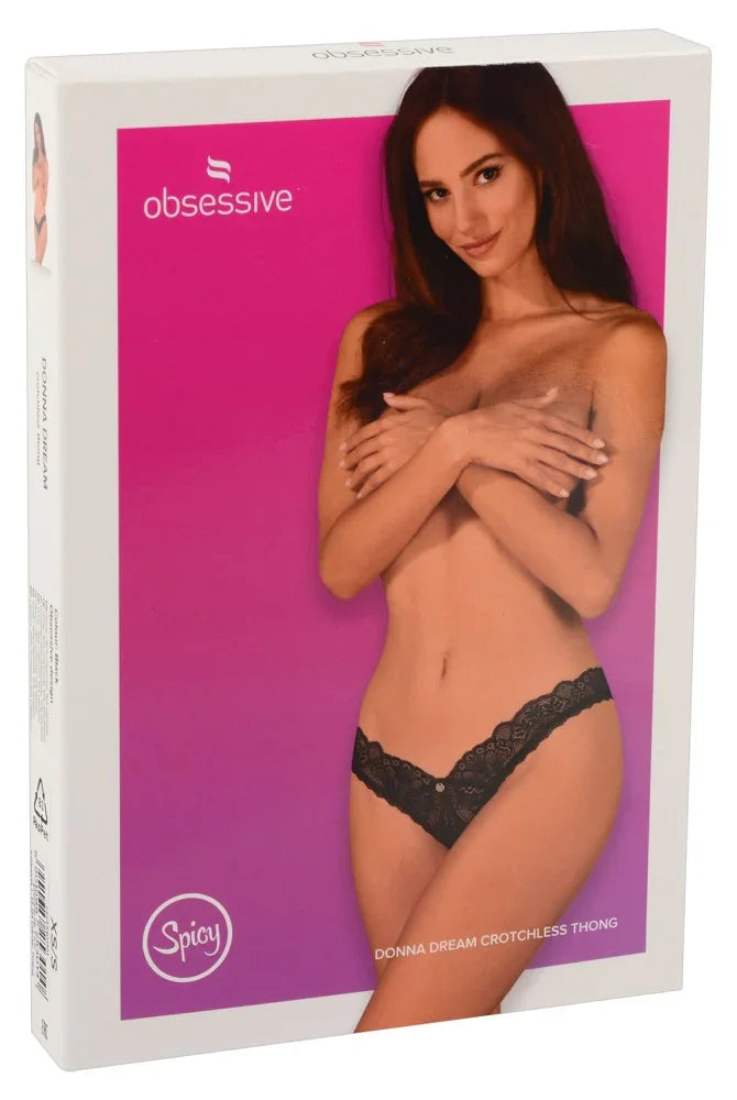 Crotchless Thong Donna Dream - Happytoys Sexshop: Toys for Feeling Happy & Easy 😊 - Discreet geleverd