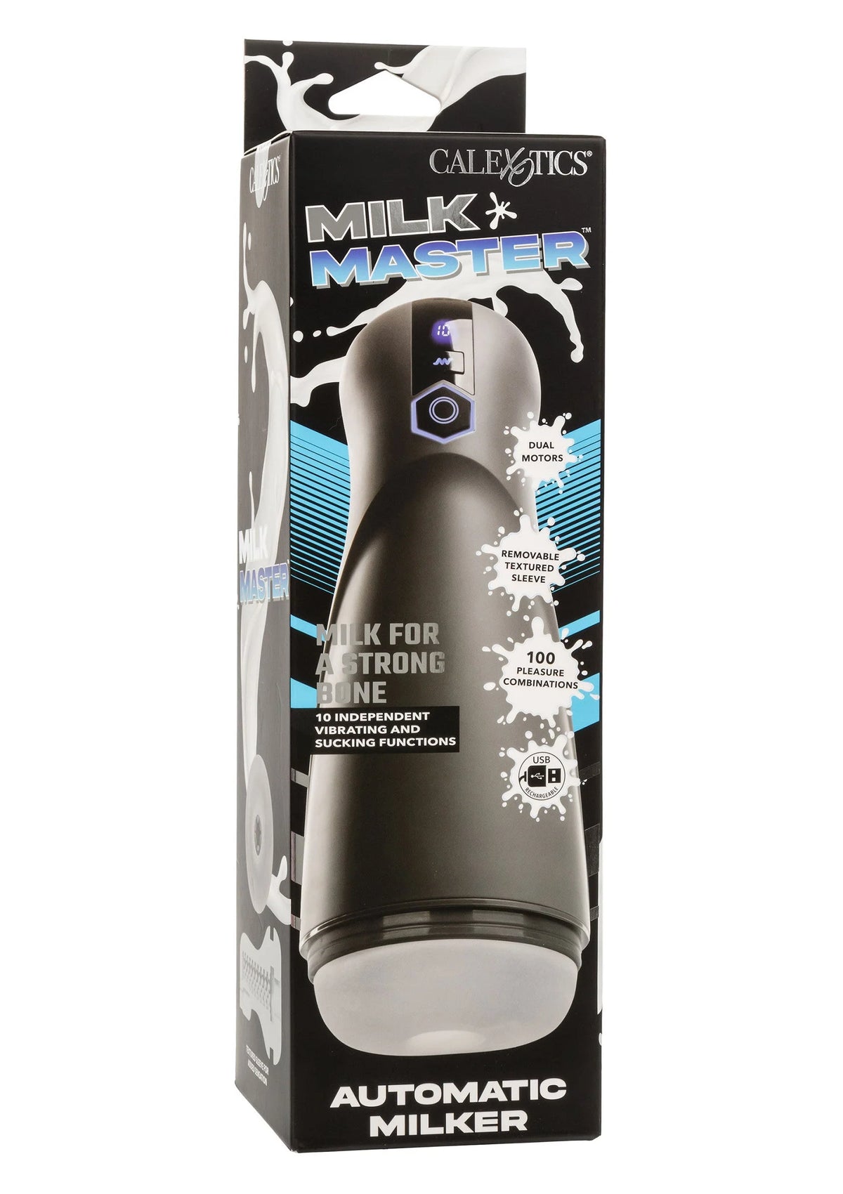 Bestel: Milk Master Automatic Milker by CalExotics - bij Happytoys.nl, happytoys.be, Happytoys.ae: erotische sex webshop | liever Happy dan Easy ⭐⭐⭐⭐⭐