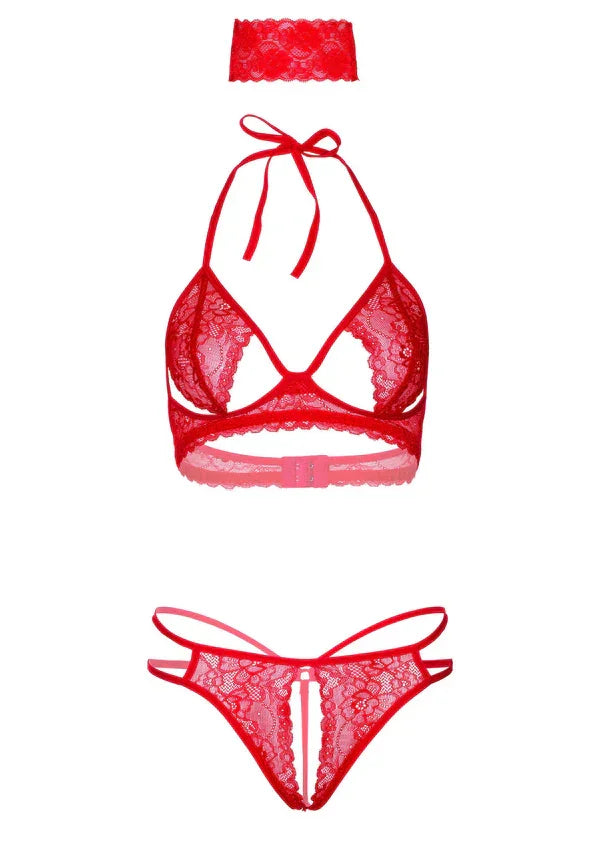 3PC Bra, Panty and Blindfold by Daring Intimates - Happytoys Sexshop: Toys for Feeling Happy & Easy π - Discreet geleverd