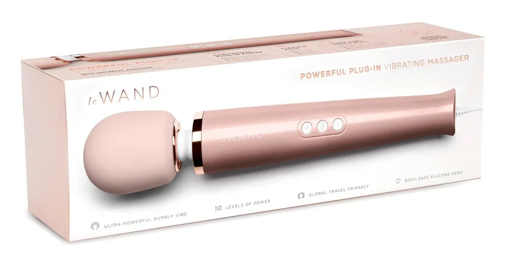 Powerful Plug-In Vibrating Massager - Happytoys Sexshop: Toys for Feeling Happy & Easy 😊 - Discreet geleverd