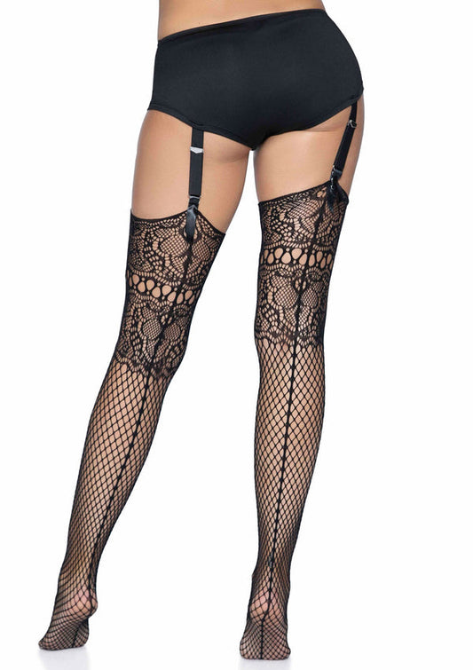 Fishnet backseam stockings by Leg Avenue