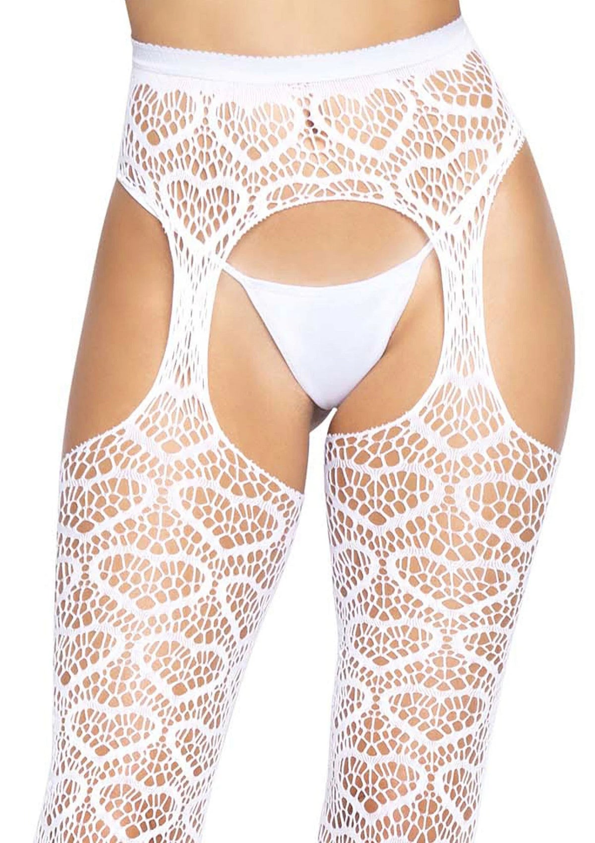 Bestel: Heart Net Suspender Hose by Leg Avenue - bij Happytoys: de erotische sex webshop | liever Happy dan Easy âââââ