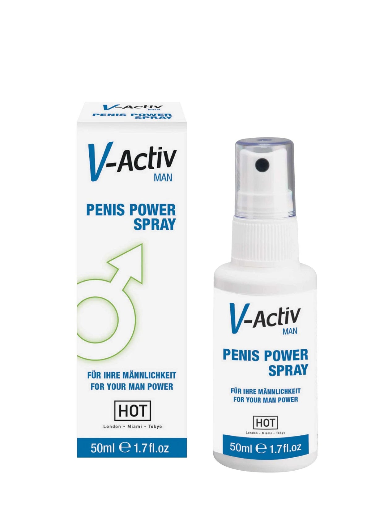 Bestel: V - Activ Penis Power Spray 50 ml - bij Happytoys: de erotische sex webshop | liever Happy dan Easy ⭐⭐⭐⭐⭐ - Default Title - 90262 - NATUREL - 50