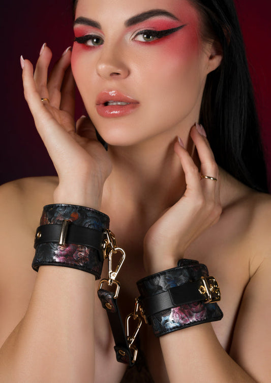 Floral Jacquard Wrist Cuffs by Geisha