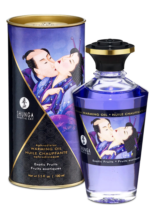 Beste vandaag nog: Aphrodisiac Warming Oil - Exotic Fruits - 100 ml by Shunga - bij Happytoys Sexshop: Toys for Feeling Happy & Easy 😊