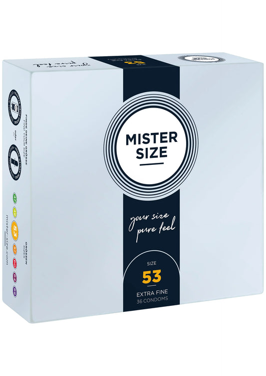 Beste vandaag nog: MISTER SIZE 53mm Condoms 36pcs - bij Happytoys Sexshop: online sex shop for Feeling Happy & Easy 😊