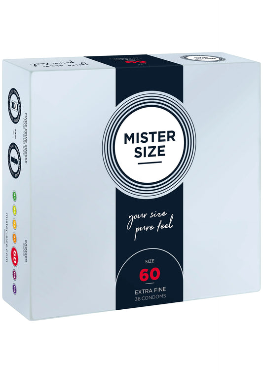 Beste vandaag nog: MISTER SIZE 60mm Condoms 36pcs - bij Happytoys Sexshop: online sex shop for Feeling Happy & Easy 😊