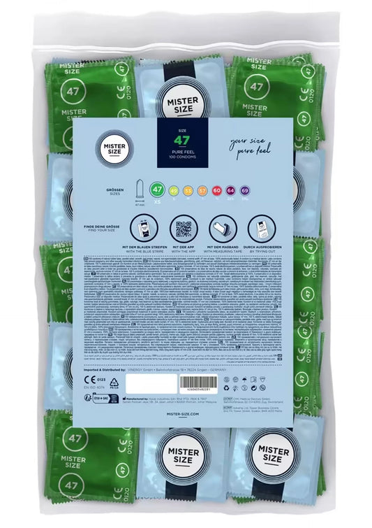 Beste vandaag nog: MISTER SIZE 47mm Condoms 100pcs - bij Happytoys Sexshop: online sex shop for Feeling Happy & Easy 😊