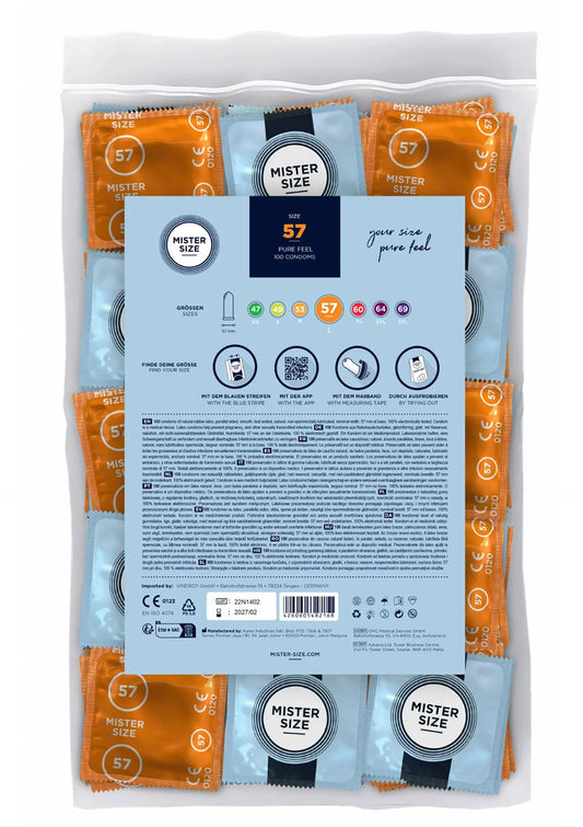 Beste vandaag nog: MISTER SIZE 57mm Condoms 100pcs - bij Happytoys Sexshop: online sex shop for Feeling Happy & Easy 😊