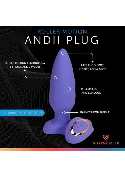 AndiiRollerMotionPlugbyNuSensuelle10 @ Happytoys Sexshop: online sex shop for Feeling Happy & Easy ๐ the erotic store owned by a woman