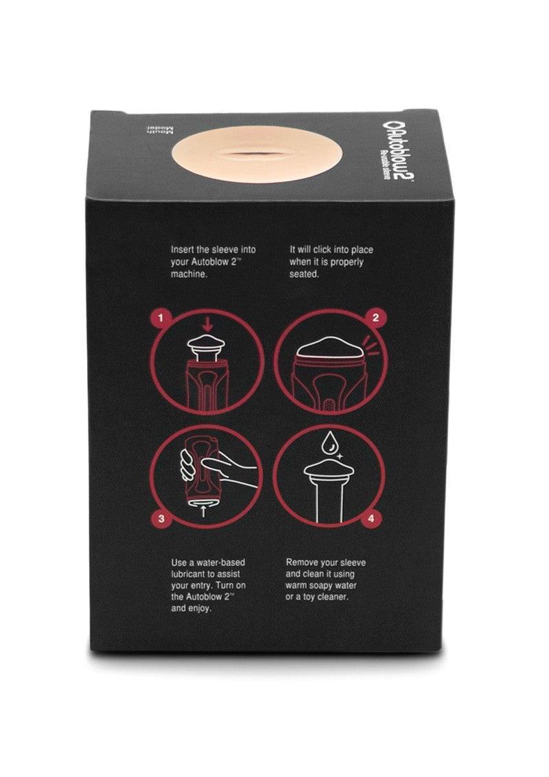 2+ Mouth Sleeve A by Autoblow - Happytoys Sexshop: Toys for Feeling Happy & Easy 😊 - Discreet geleverd