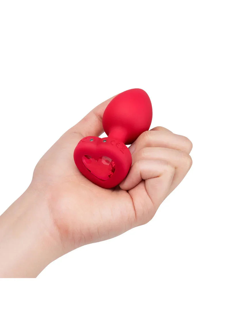 β β B-Vibe Vibrating Heart Plug M/L - Happytoys Sexshop: Toys for Feeling Happy & Easy π - Discreet geleverd