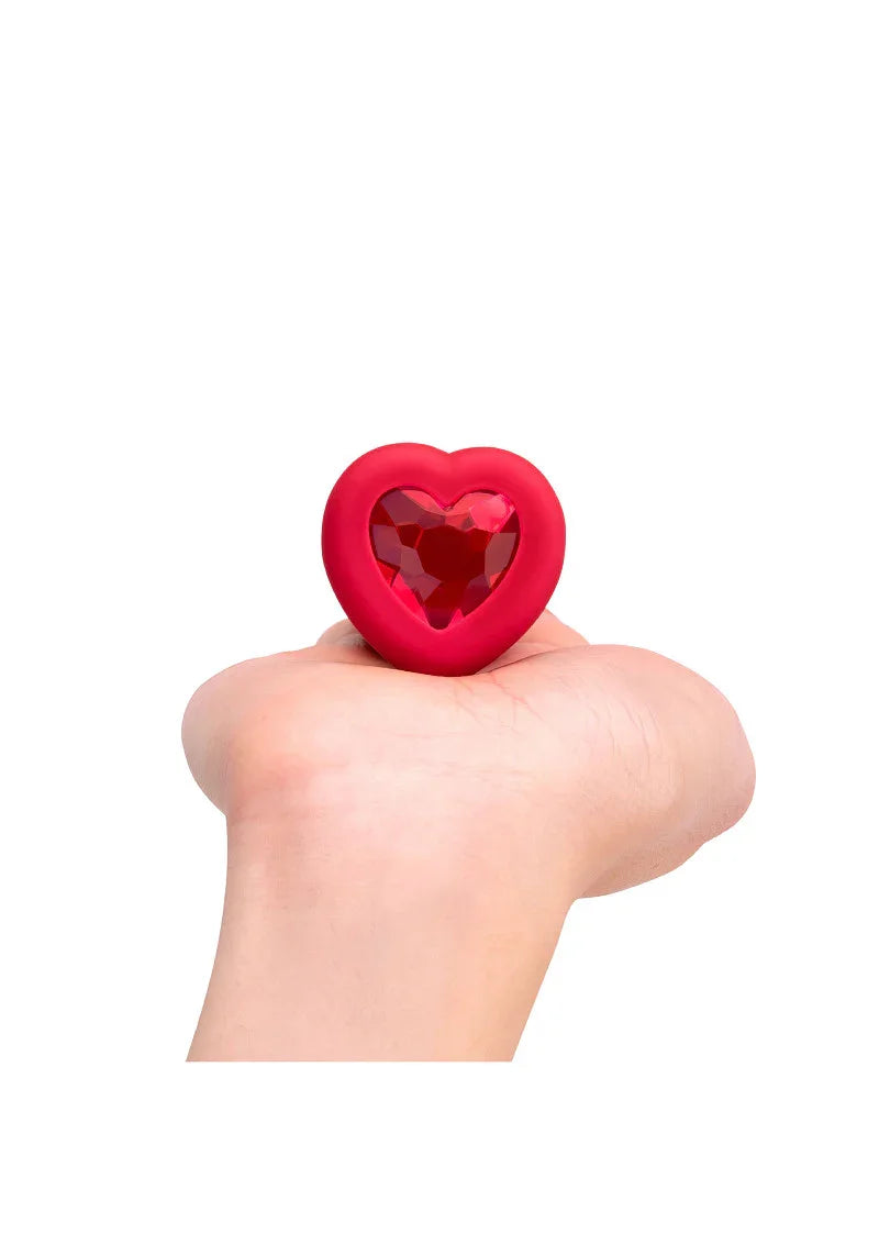 β β B-Vibe Vibrating Heart Plug M/L - Happytoys Sexshop: Toys for Feeling Happy & Easy π - Discreet geleverd