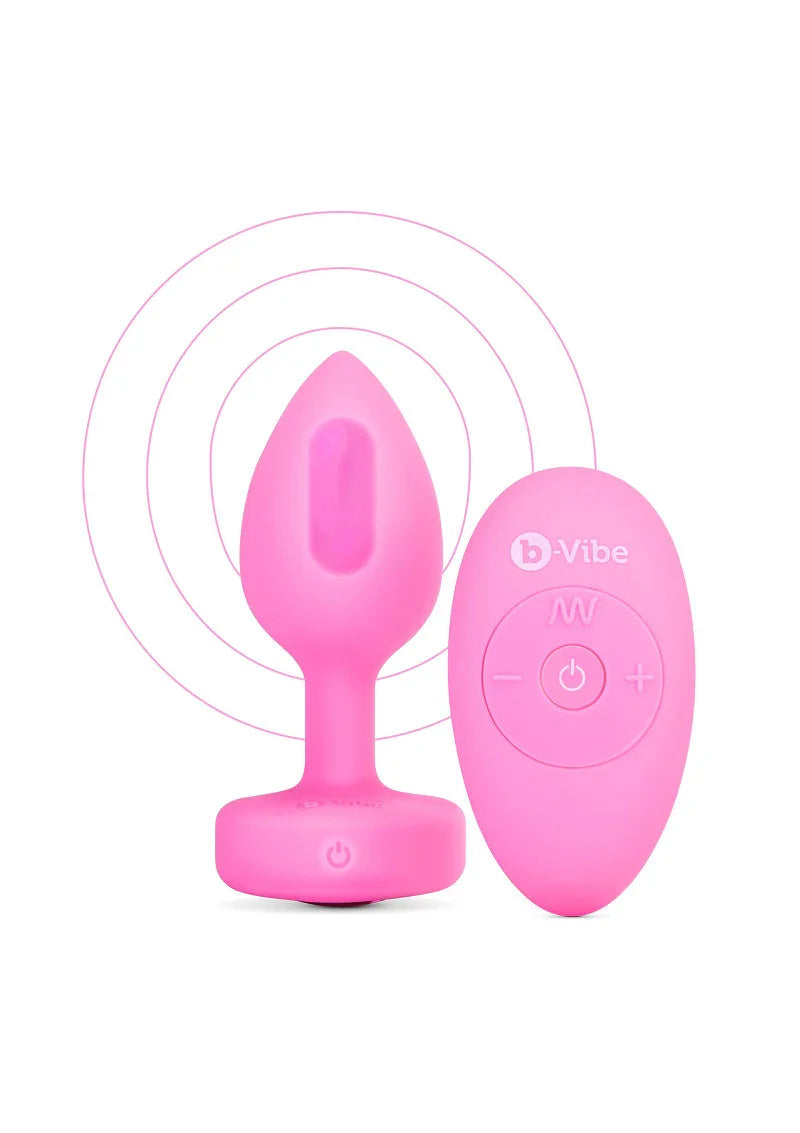 Vibrating Heart Plug S/M by B-Vibe - Happytoys Sexshop: Toys for Feeling Happy & Easy 😊 - Discreet geleverd