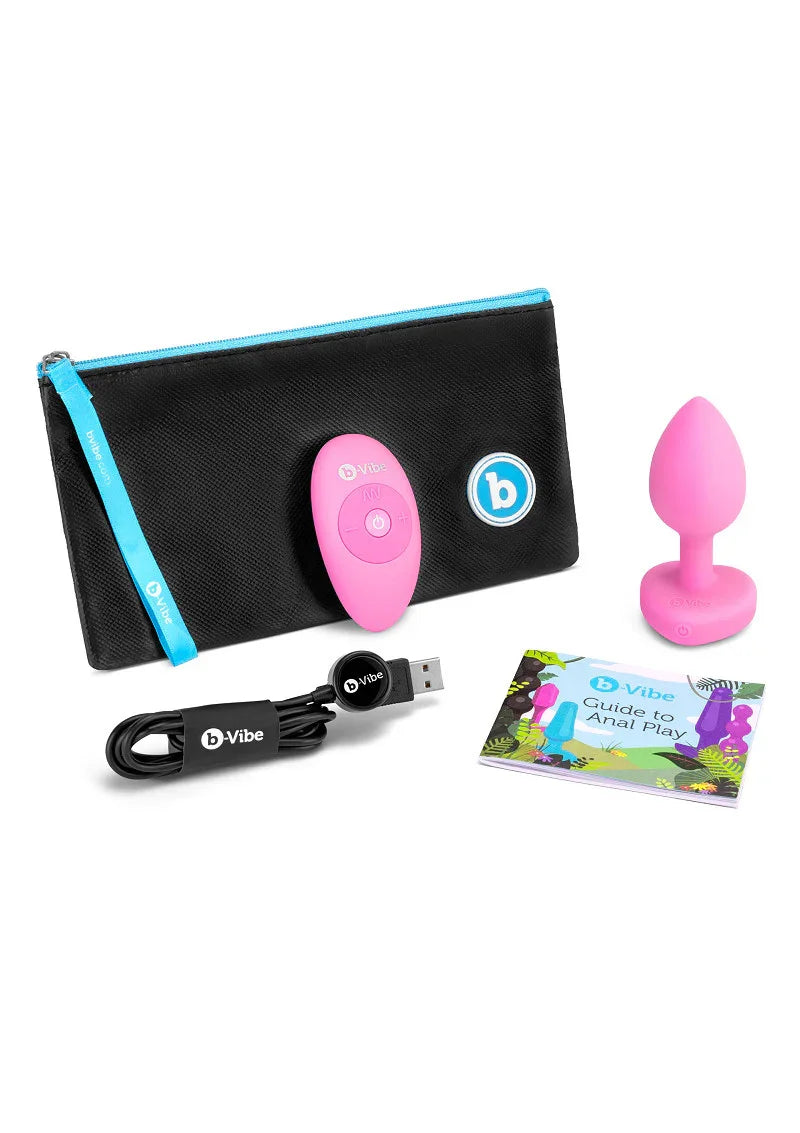 Vibrating Heart Plug S/M by B-Vibe - Happytoys Sexshop: Toys for Feeling Happy & Easy 😊 - Discreet geleverd