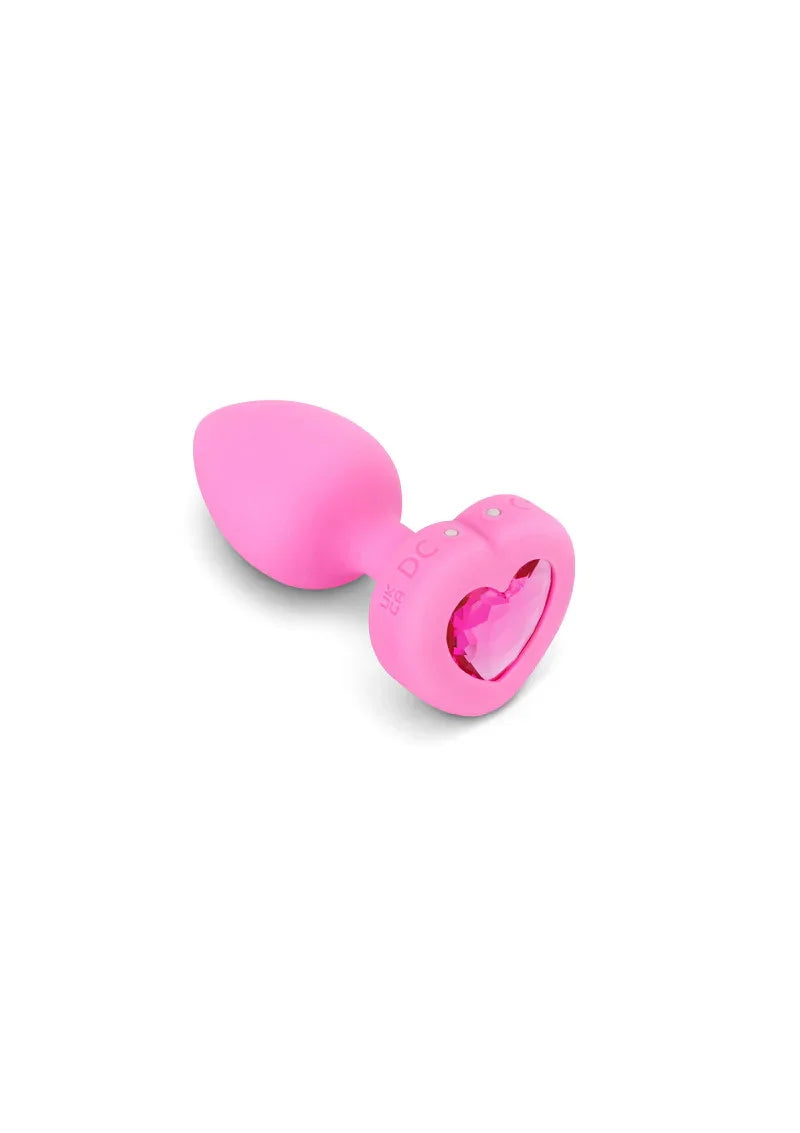 Vibrating Heart Plug S/M by B-Vibe - Happytoys Sexshop: Toys for Feeling Happy & Easy 😊 - Discreet geleverd