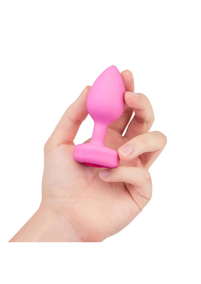 Vibrating Heart Plug S/M by B-Vibe - Happytoys Sexshop: Toys for Feeling Happy & Easy 😊 - Discreet geleverd