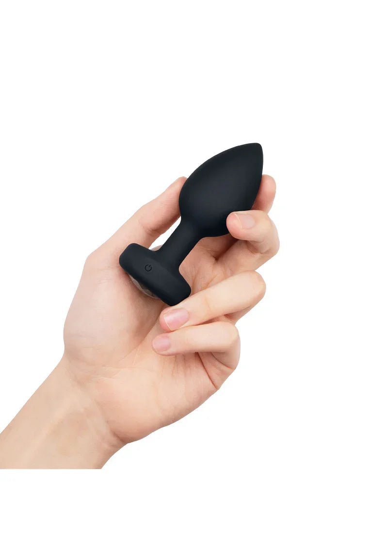 β β B-Vibe Vibrating Jewel Plug M/L - Happytoys Sexshop: Toys for Feeling Happy & Easy π - Discreet geleverd