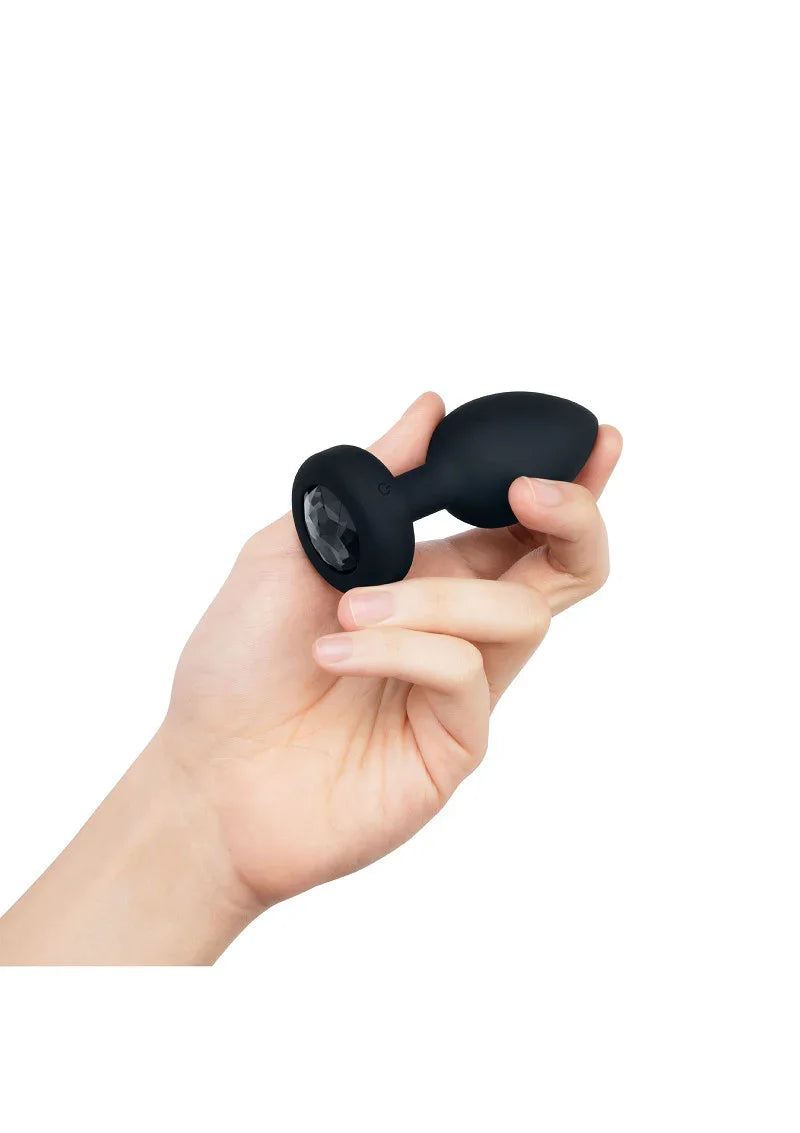 β β B-Vibe Vibrating Jewel Plug M/L - Happytoys Sexshop: Toys for Feeling Happy & Easy π - Discreet geleverd