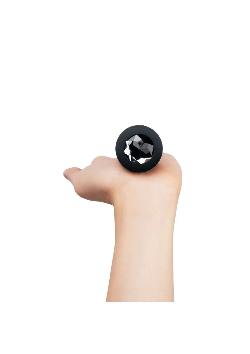 β β B-Vibe Vibrating Jewel Plug M/L - Happytoys Sexshop: Toys for Feeling Happy & Easy π - Discreet geleverd