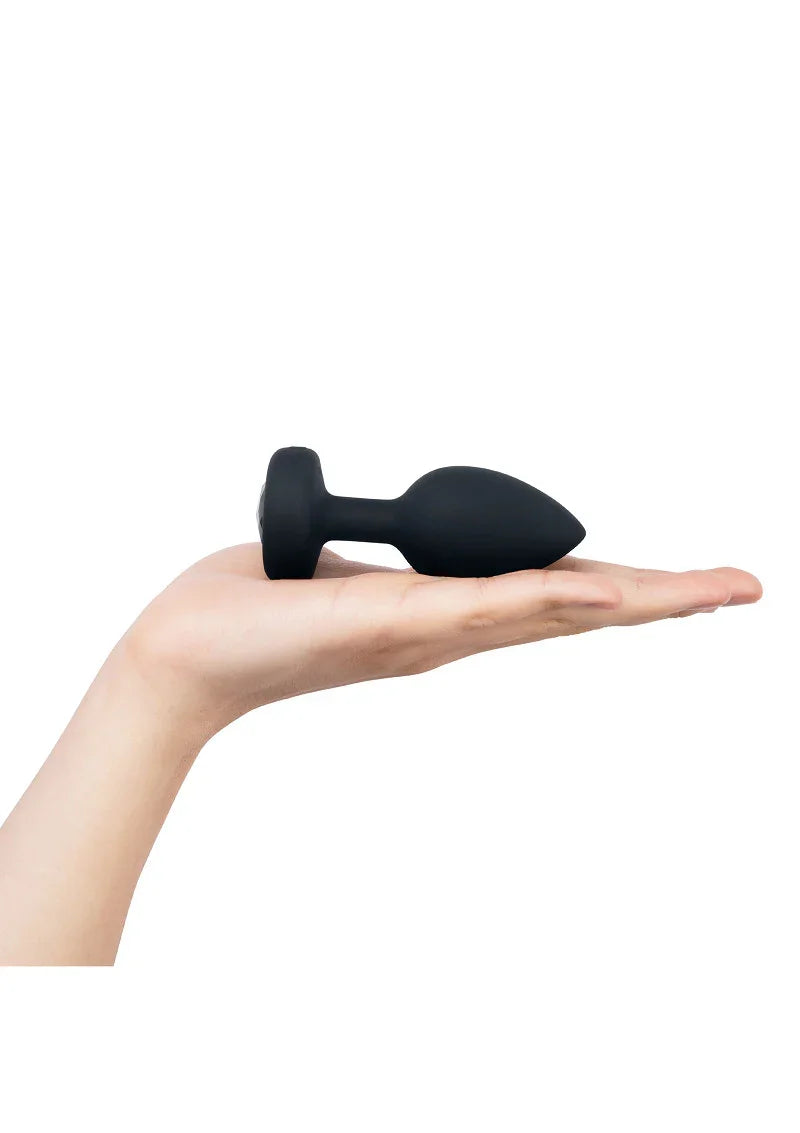 β β B-Vibe Vibrating Jewel Plug M/L - Happytoys Sexshop: Toys for Feeling Happy & Easy π - Discreet geleverd