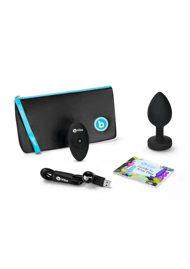 β β B-Vibe Vibrating Jewel Plug XXL - Happytoys Sexshop: Toys for Feeling Happy & Easy π - Discreet geleverd