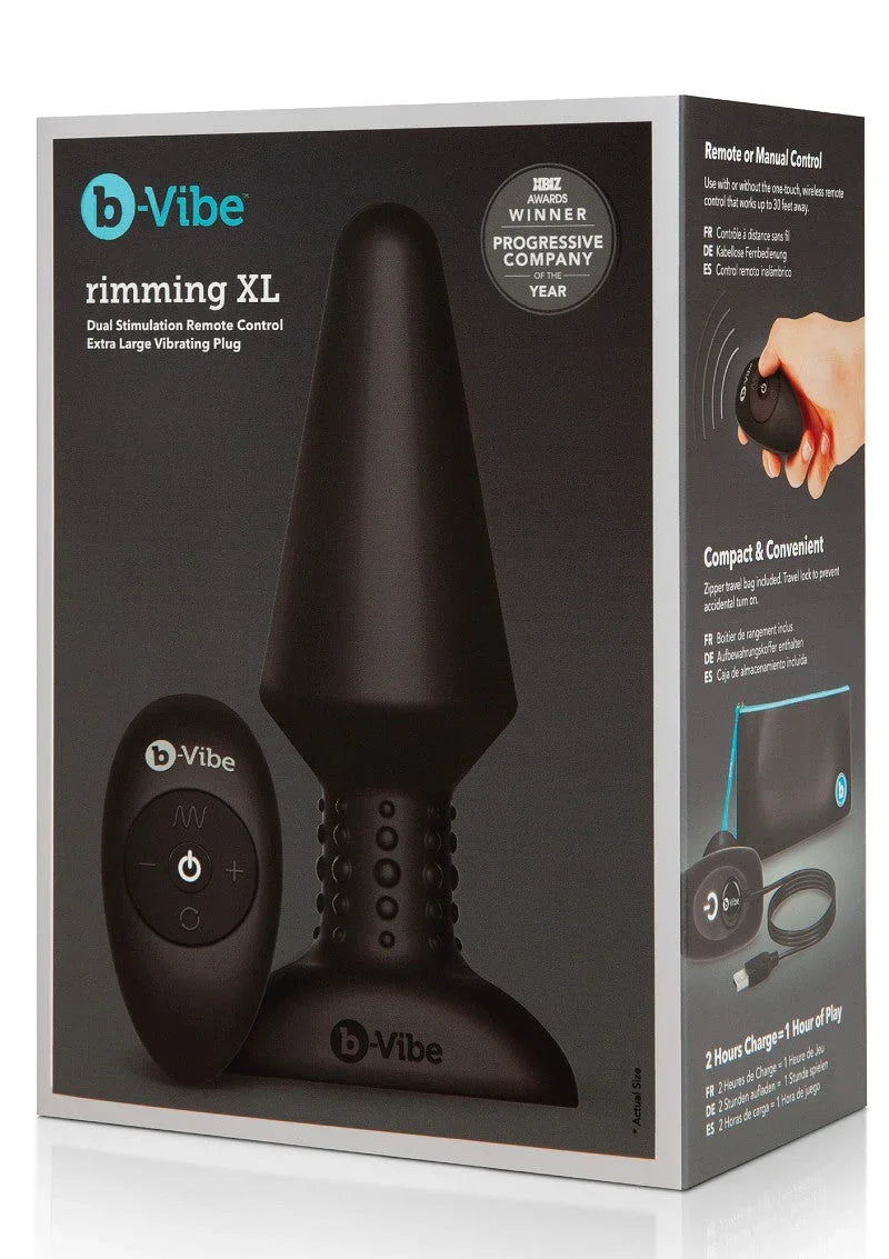 β β B-Vibe Rimming Plug XL - Happytoys Sexshop: Toys for Feeling Happy & Easy π - Discreet geleverd