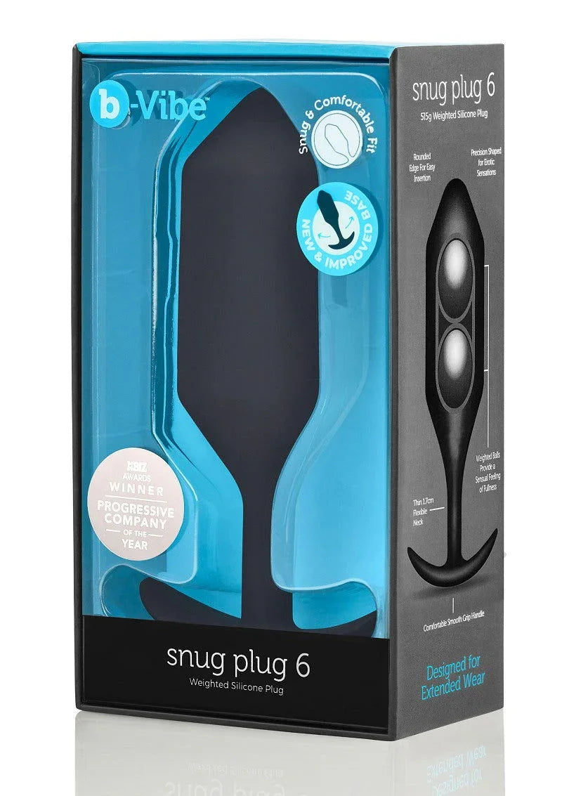 β β B-Vibe Snug Plug 6 Anaal plug - Happytoys Sexshop: Toys for Feeling Happy & Easy π - Discreet geleverd