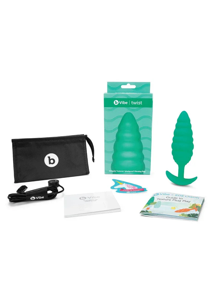 β β B-Vibe Twist Texture Plug - Happytoys Sexshop: Toys for Feeling Happy & Easy π - Discreet geleverd