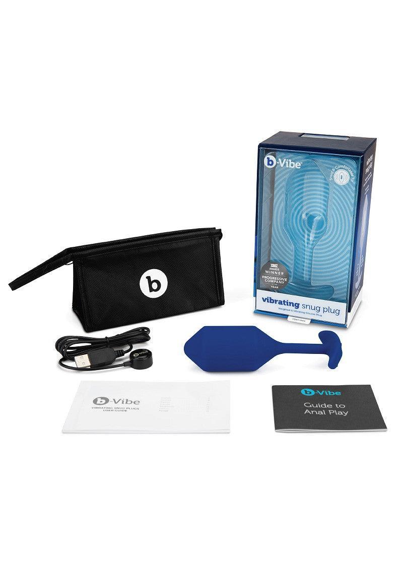 β β B-Vibe Vibrating Snug Plug L - Happytoys Sexshop: Toys for Feeling Happy & Easy π - Discreet geleverd