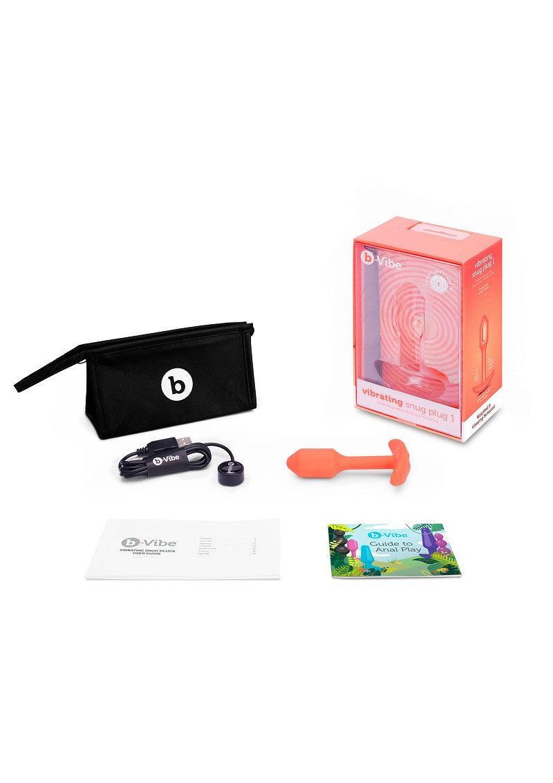 β β B-Vibe Vibrating Snug Plug S - Happytoys Sexshop: Toys for Feeling Happy & Easy π - Discreet geleverd