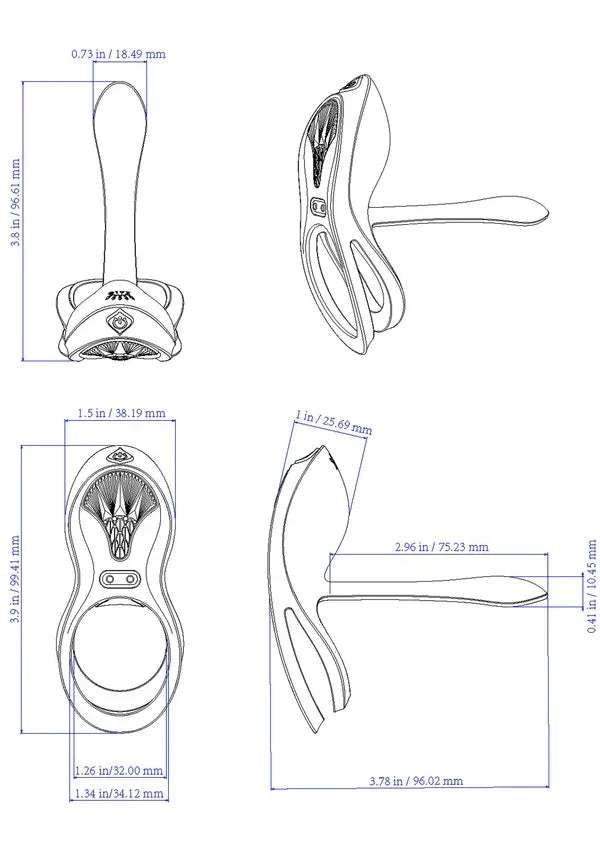 Bayek - Cockring Vibrator with remote control by Zalo - Happytoys Sexshop: Toys for Feeling Happy & Easy 😊 - Discreet geleverd