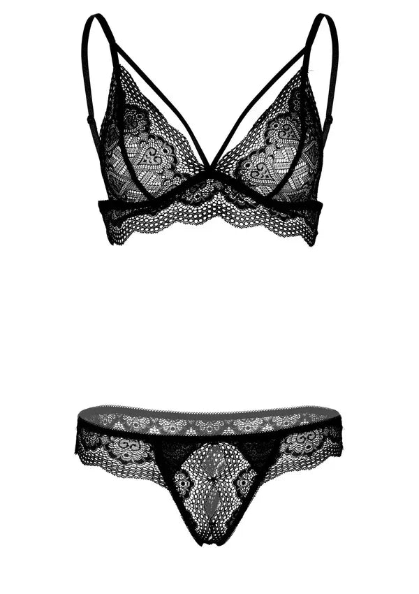 Bra and Crotchless Panty by Daring Intimates - Happytoys Sexshop: Toys for Feeling Happy & Easy 😊 - Discreet geleverd