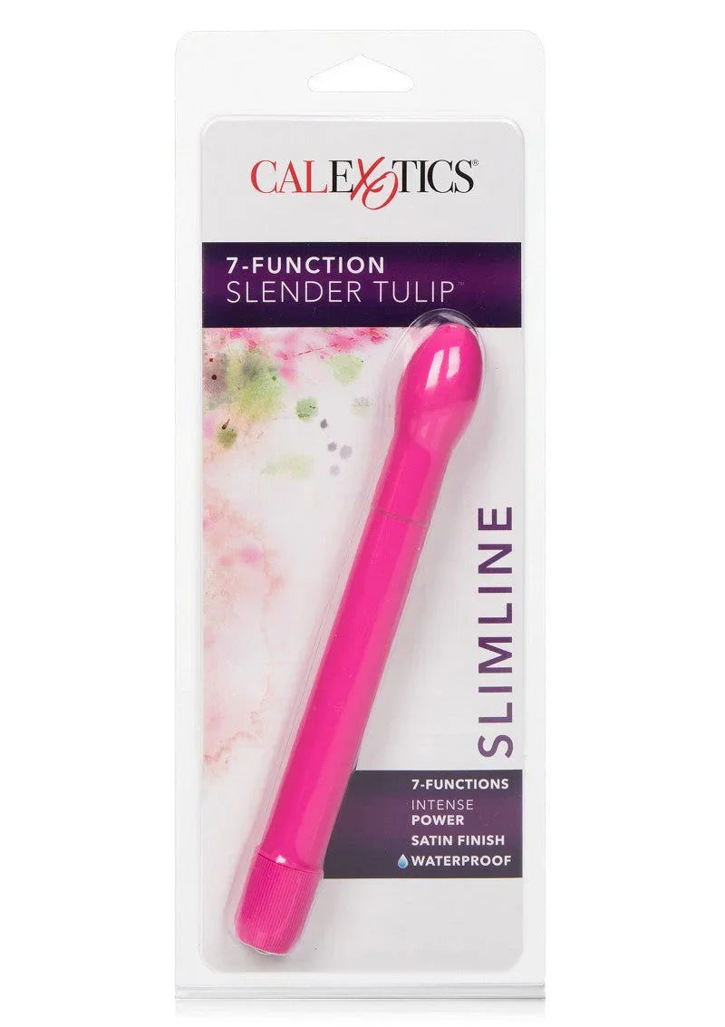 CalExotics 7-Function Slender Tulip Smalle, dunne vibrator @ Happytoys Sexshop: Toys for Feeling Happy & Easy 😊
